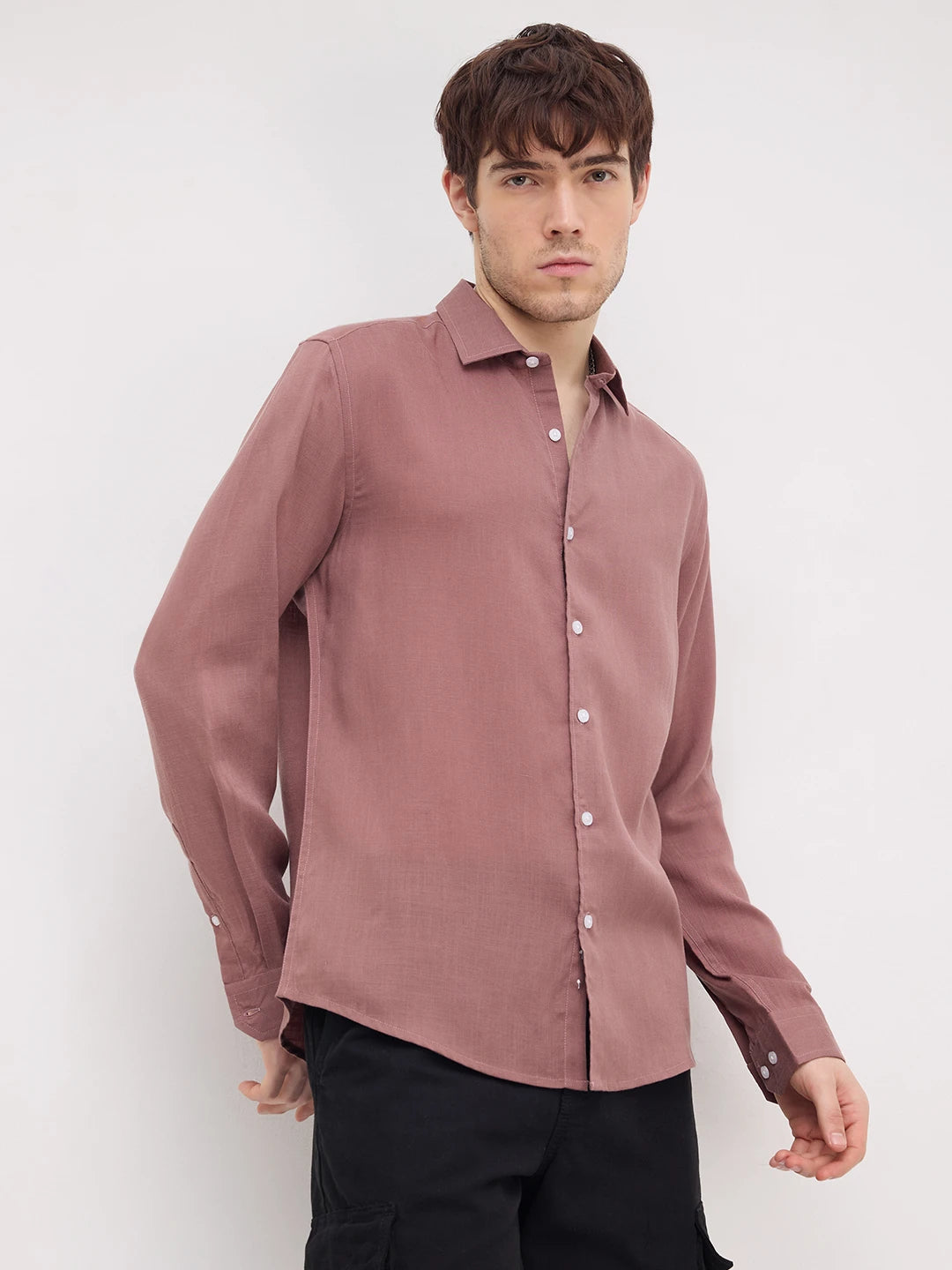 Timeless Brown Lyocell Shirt