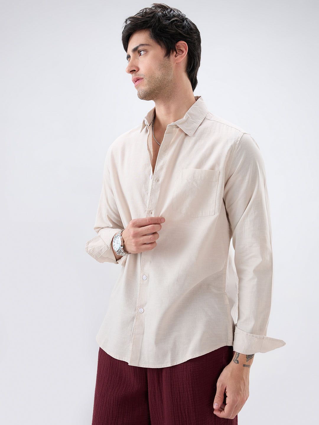 Classic Beige Everyday Shirt