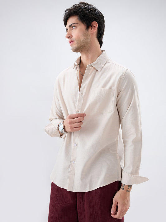 Classic Beige Everyday Shirt