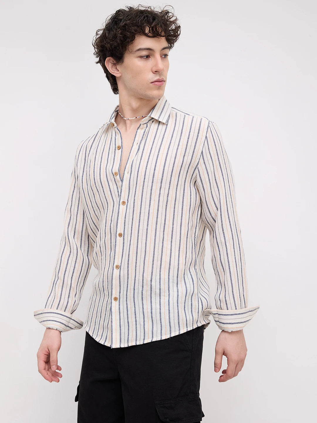 Artisan Ivory Multi Striped Shirt