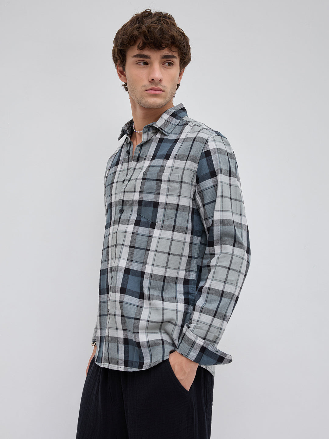 Evergreen Elite Cyber Grid Shirt