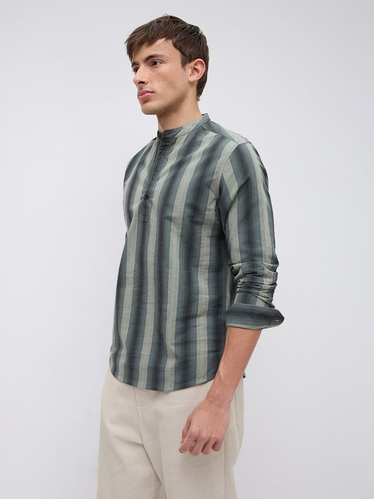 Forest Rhythm Multi Stripes Kurta