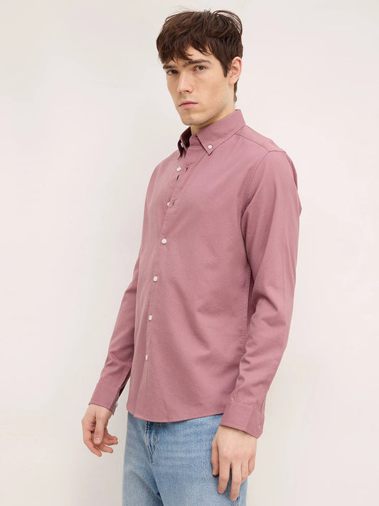 Dusty Rose Pink Button-Down Collar Shirt
