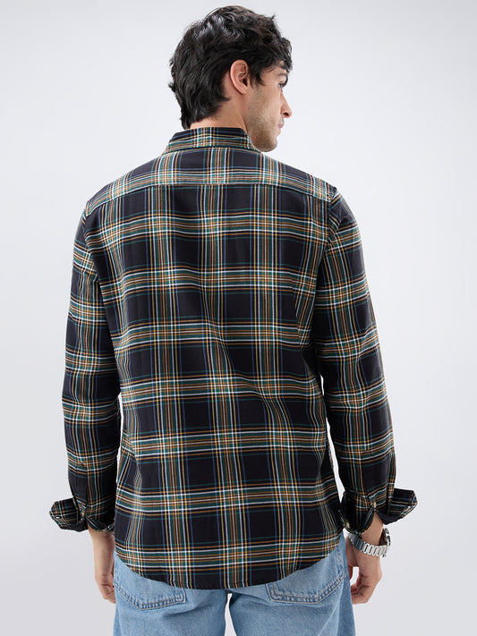 Premium Giza Cotton Multicolour Tartan Checked Shirt