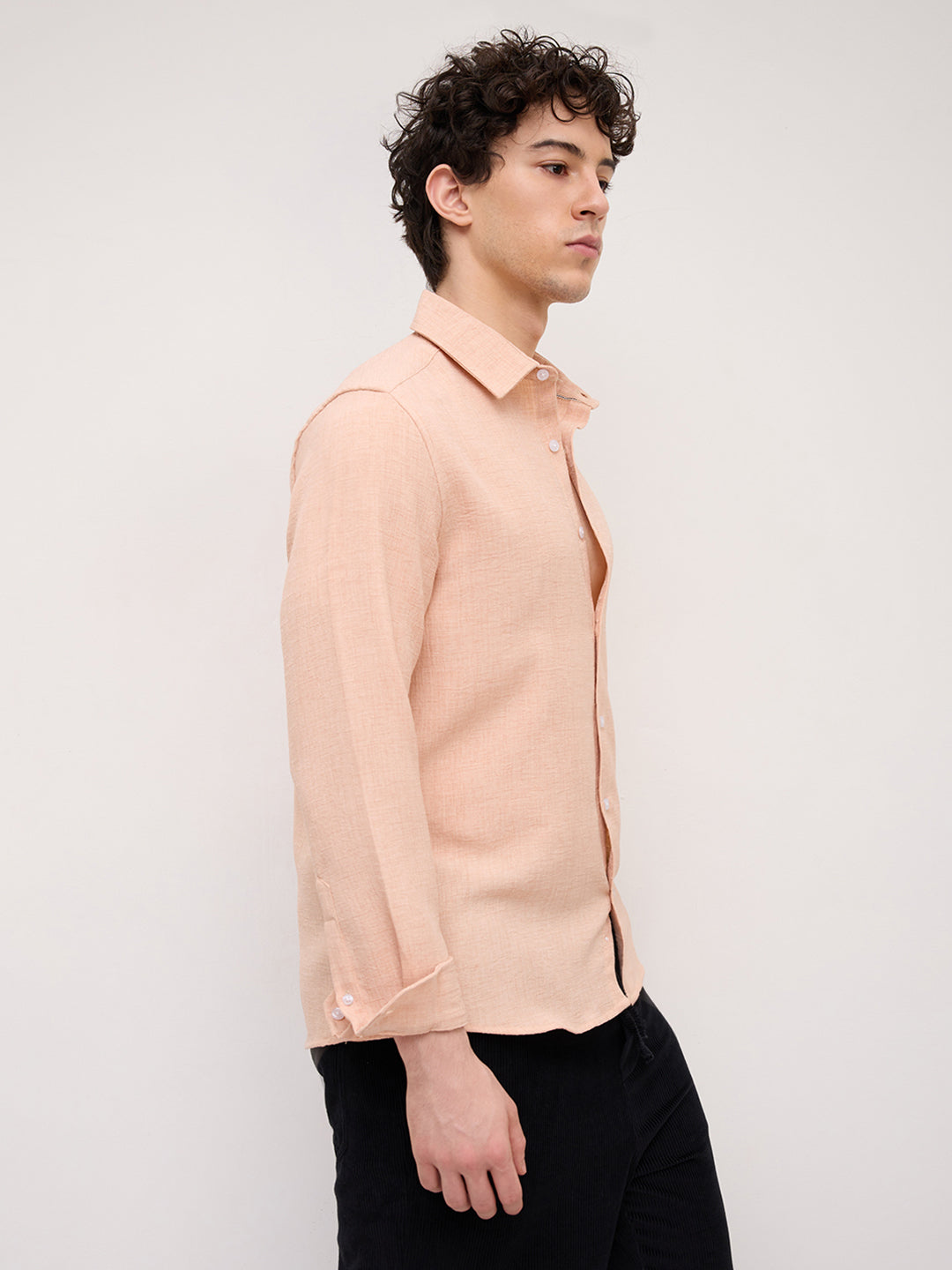 Classic Solid Peach Everyday Shirt