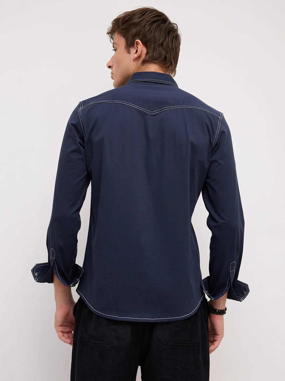 Timeless Deep Navy Twin Pocket Shirt