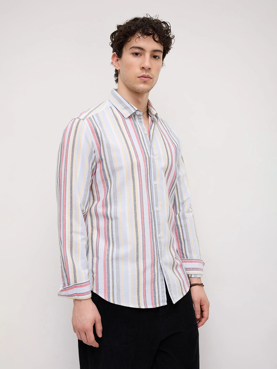 Sabulous Broad Multicolor Striped Shirt