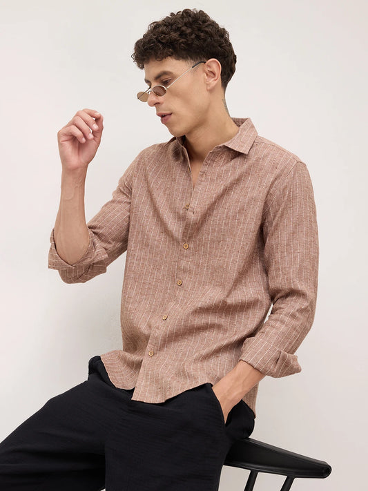 Dessert Grain Pinstripe Shirt