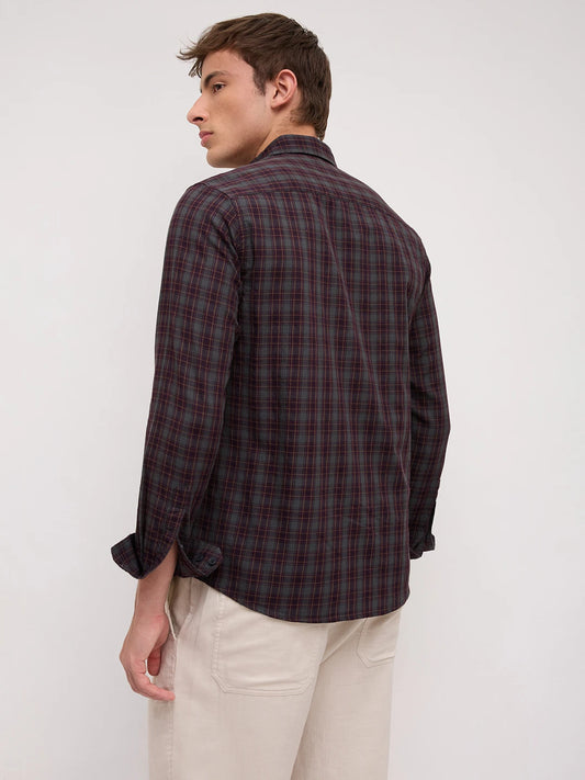 Intricate Contrast Multi Checks Everyday Shirt