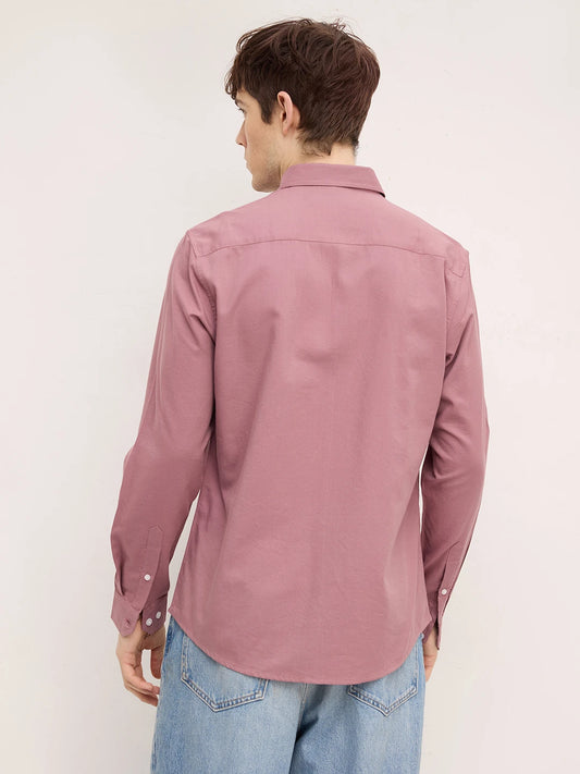 Dusty Rose Pink Button-Down Collar Shirt