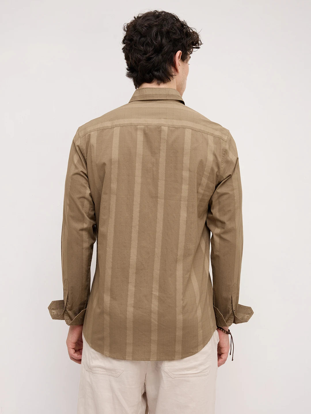 Olive Framework Textured Shirt