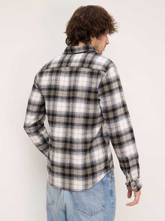 Multicolor Plaid Checks Flannel Shirt