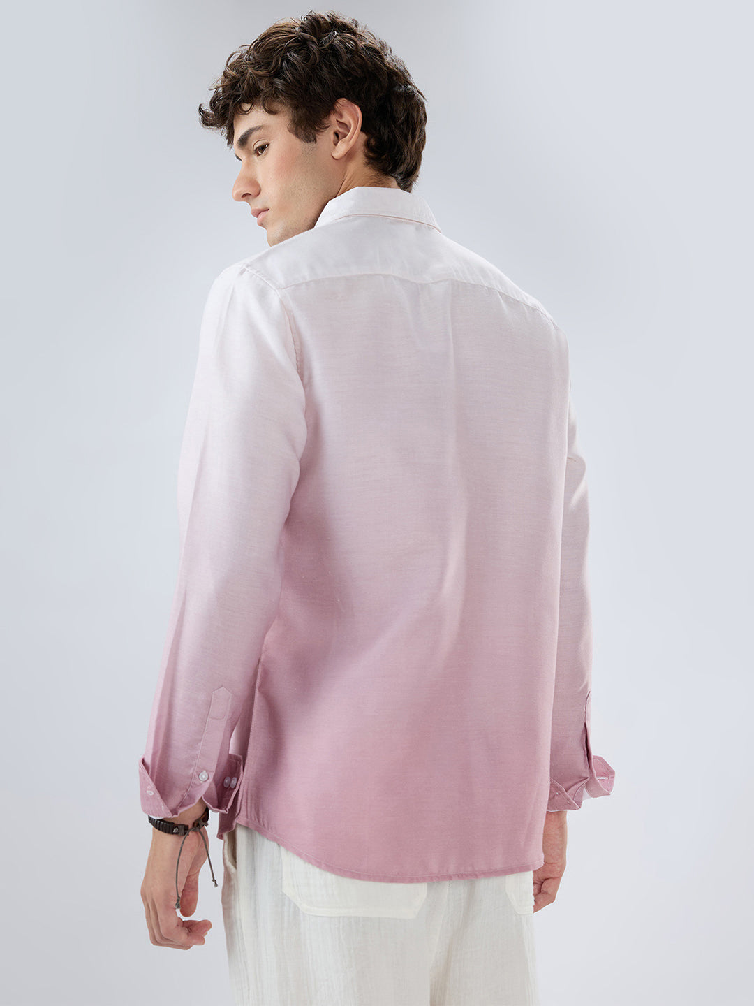 Elegant Pink Ombre Shirt