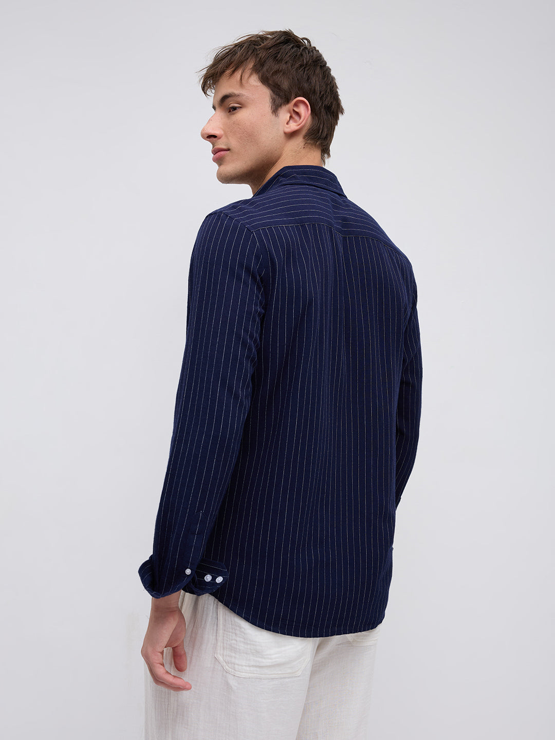 Deep Navy Pinstripe Everyday Shirt