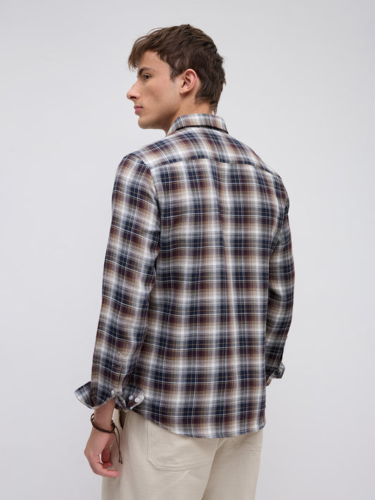 Multicolor Tartan Pop Shirt