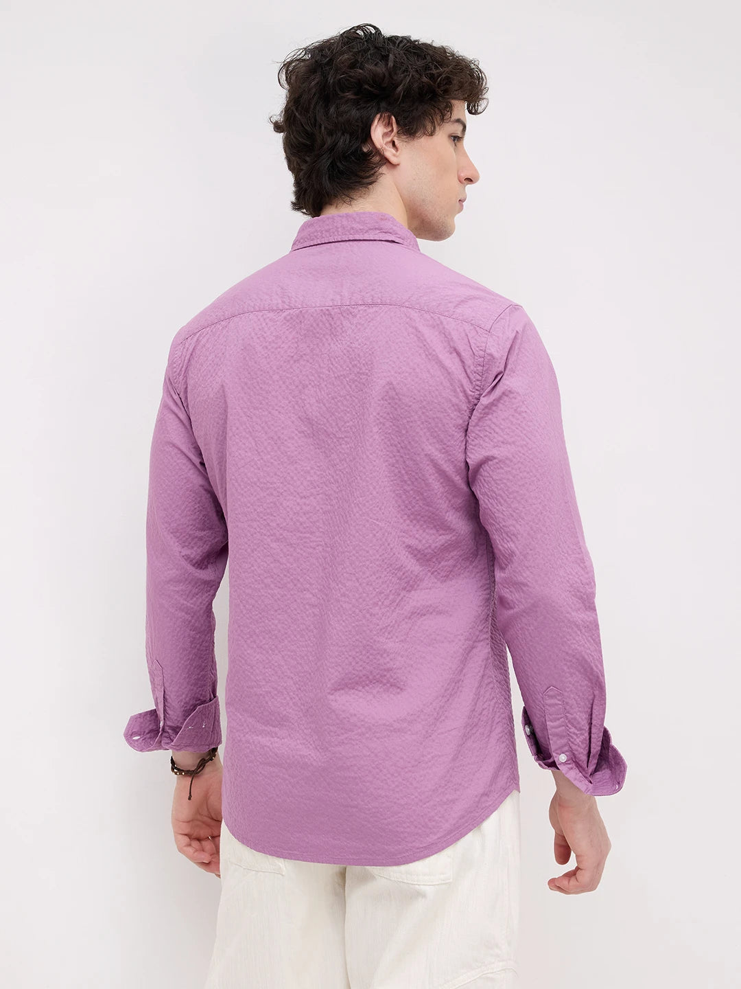 Sunset Purple Fine Textured Shirt