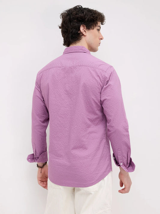 Sunset Purple Fine Textured Shirt