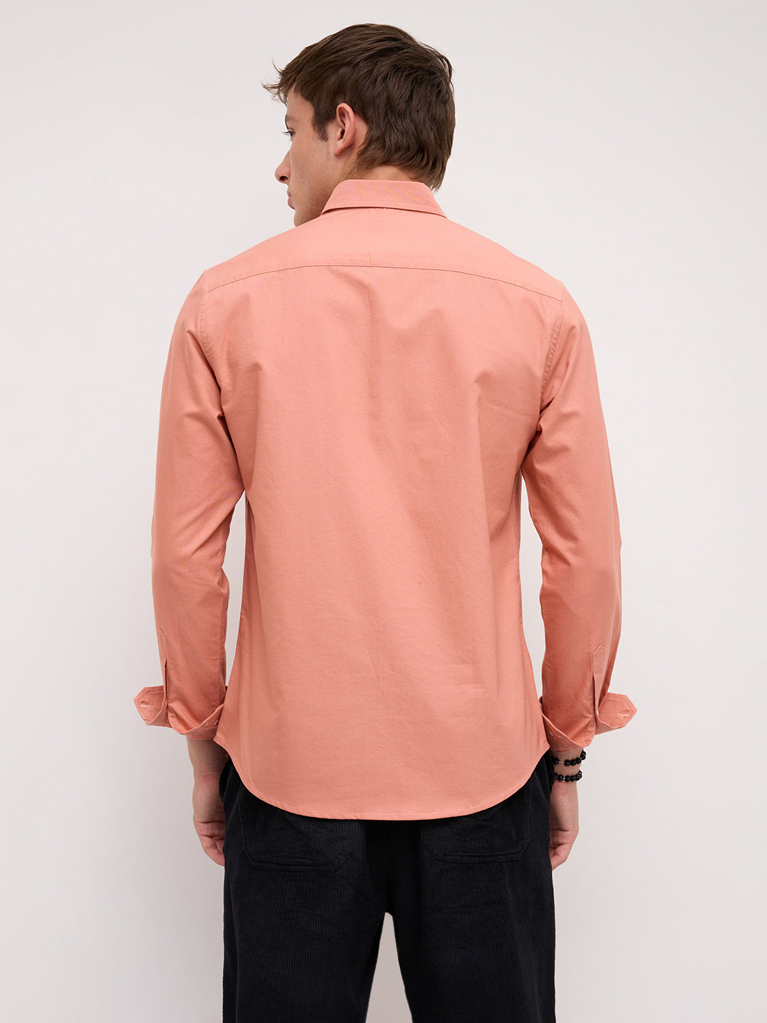 Georgia Peach Button-Down Collar Business Shirt