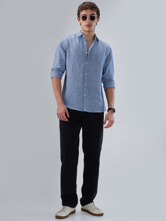 Carolina Blue Textured Shirt