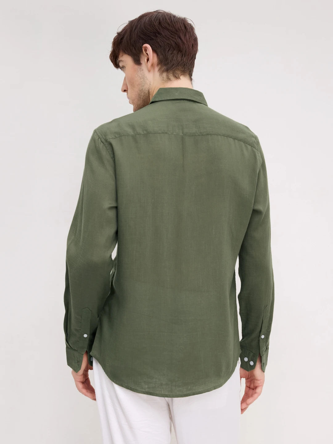 Refined Evergreen Olive Shirt