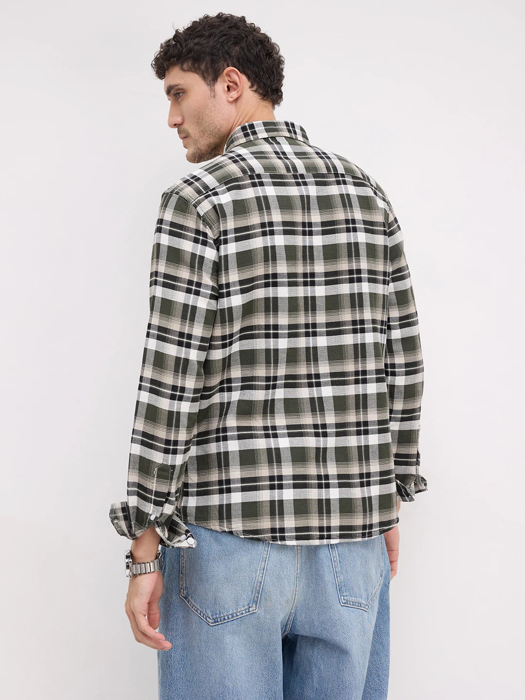 Classic Forest Green Plaid Checks Shirt