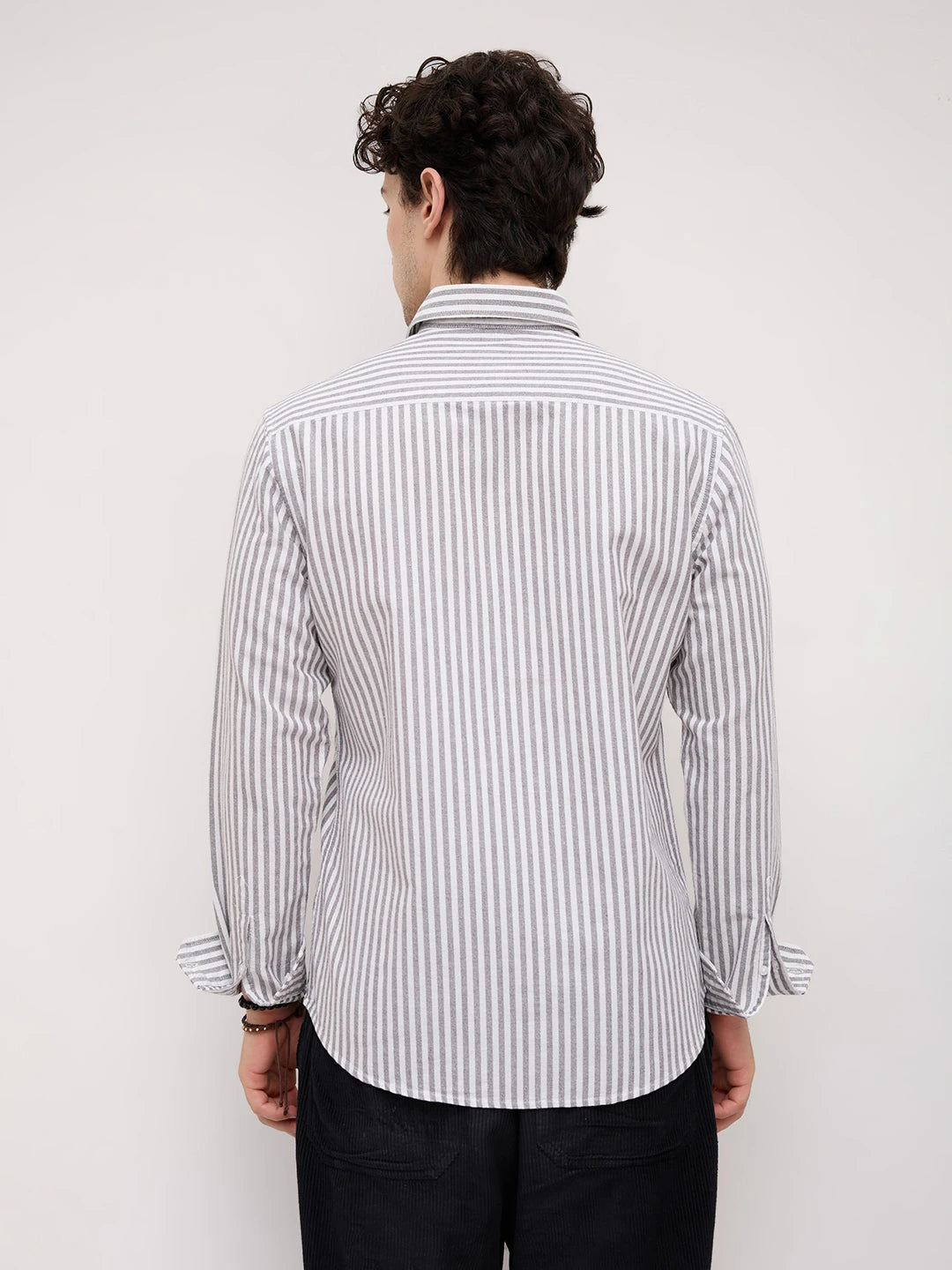 Monochrome Candy Striped Everyday Shirt