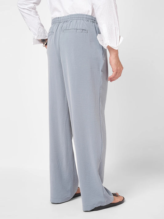 Squelchy Greyish Blue Wide Leg Trousers