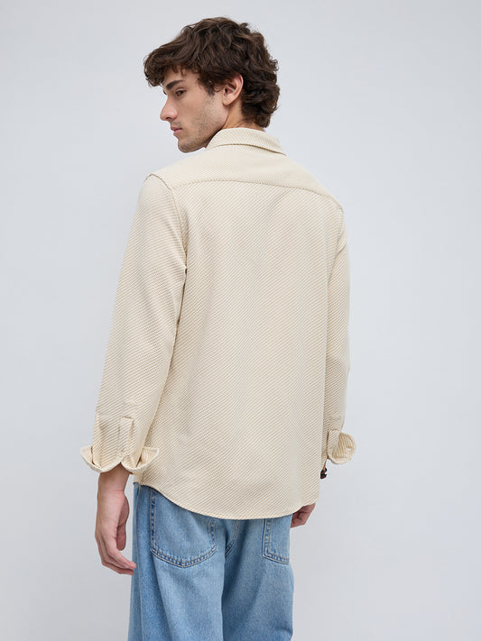 Cream Elite Artisan Linear Shirt