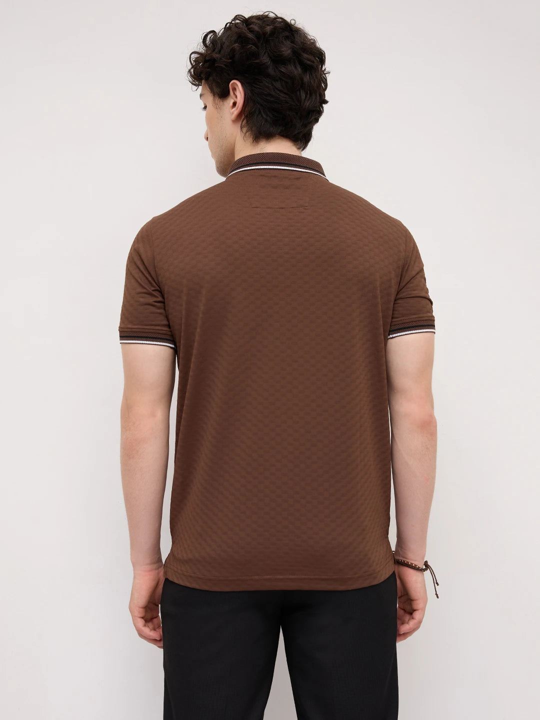 Mocha Brown Knitted T-Shirt
