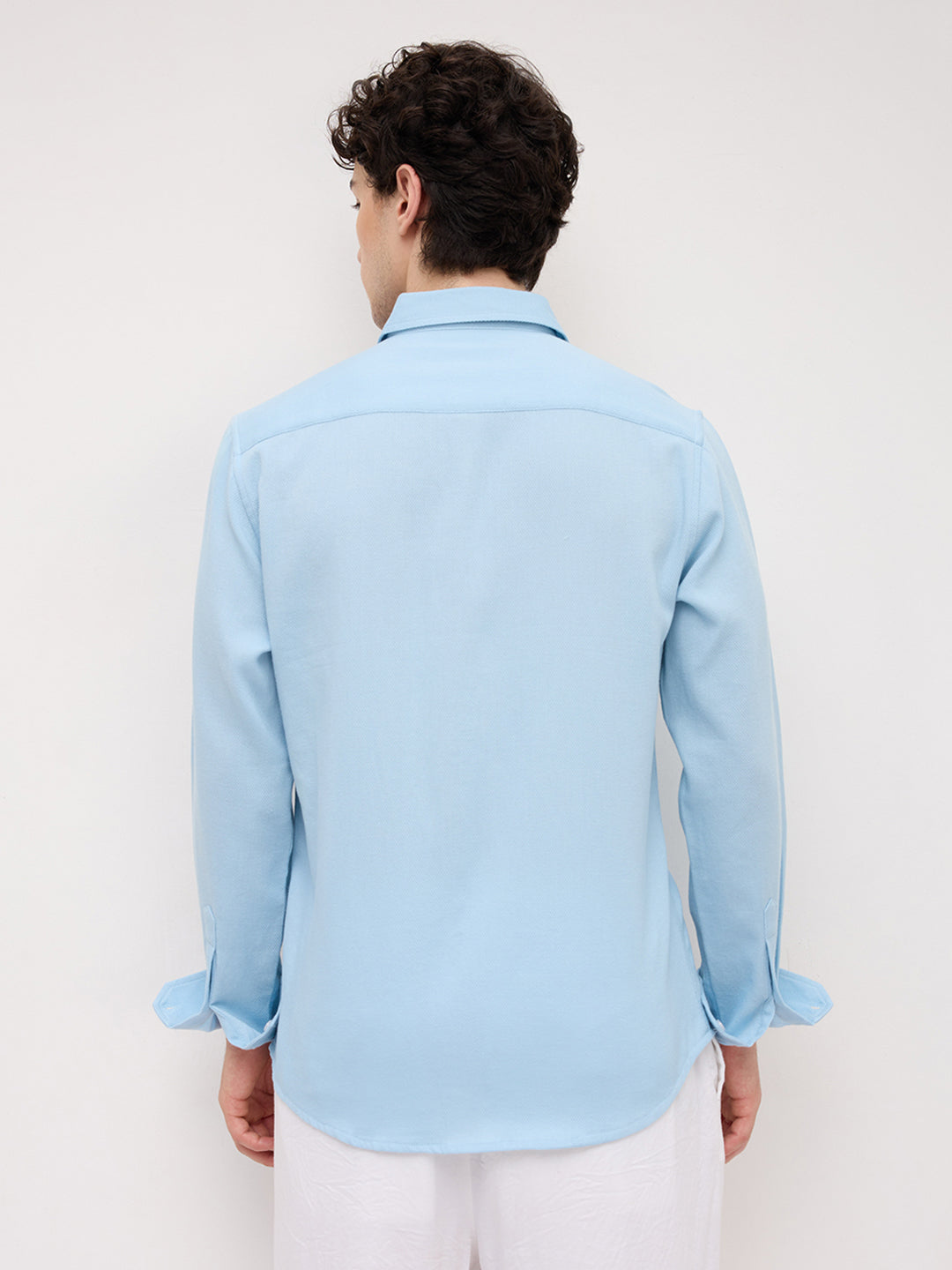 Arctic Mist Micro Willow Textured Shirt