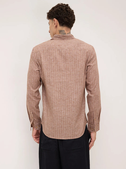Dessert Grain Pinstripe Shirt
