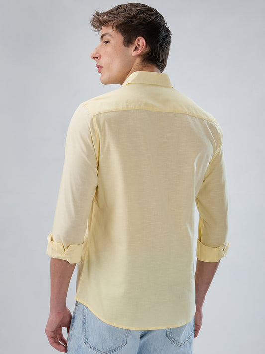 Sunshine Pop Yellow Casual Shirt
