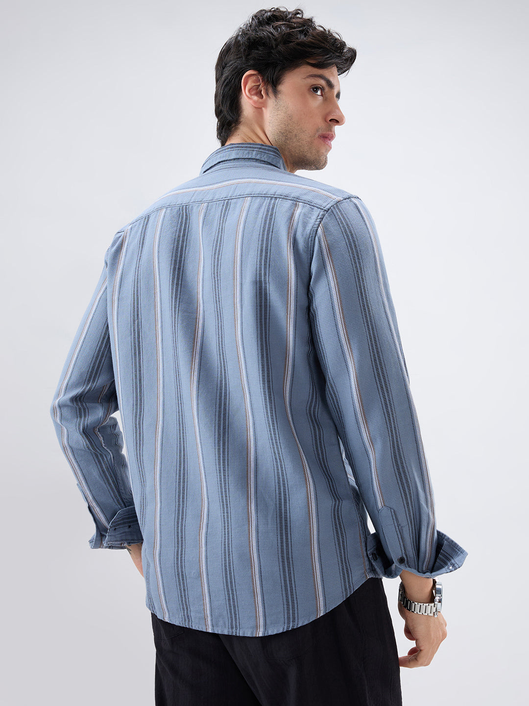 Power Grey Harmony Striped Shirt