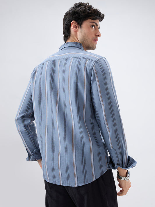 Power Grey Harmony Striped Shirt