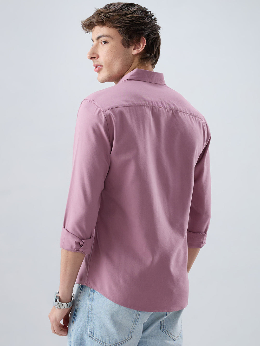Luxe Dusty Mauve Oxford Shirt