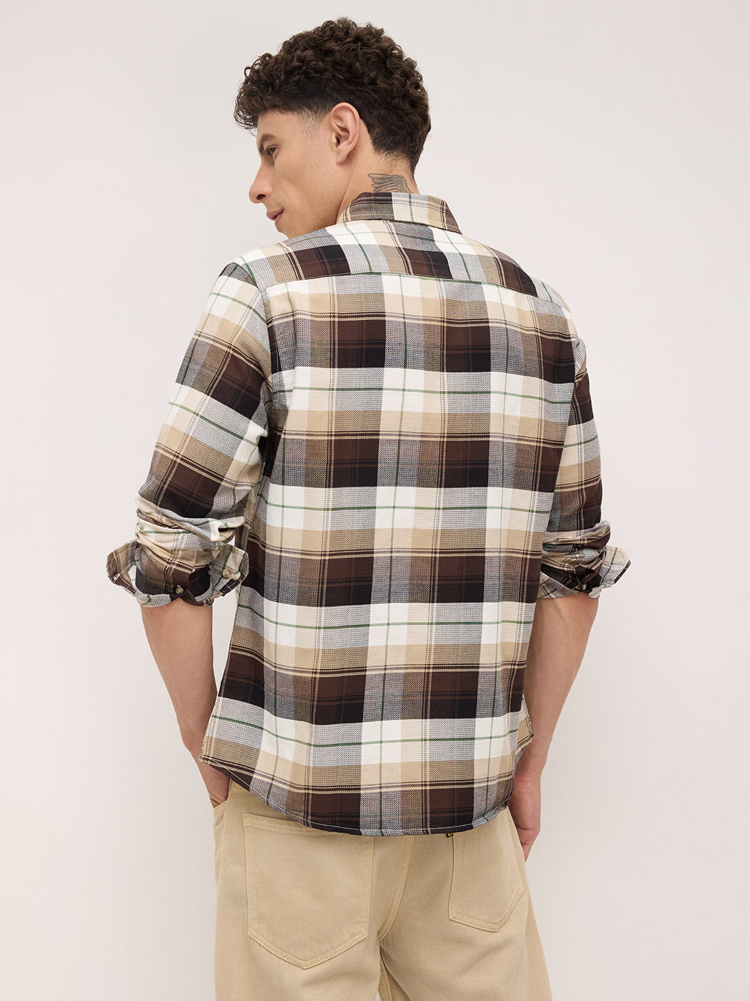 Multicolor Plaid Checks Shirt