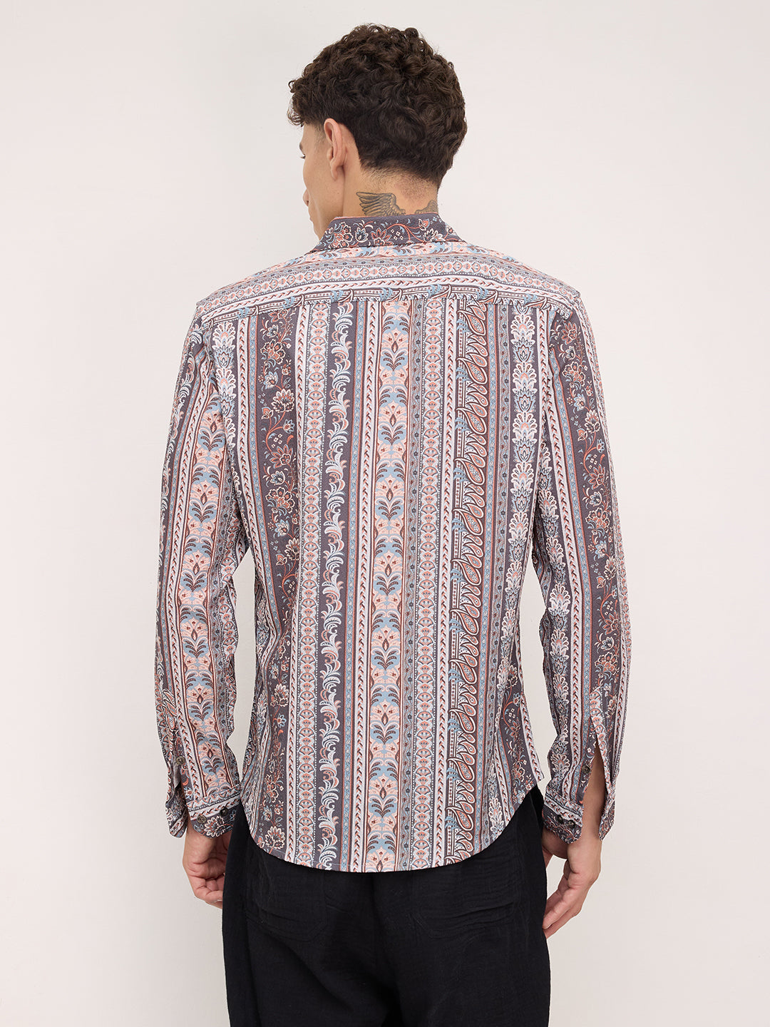 Multicolor Paisley Creased Shirt