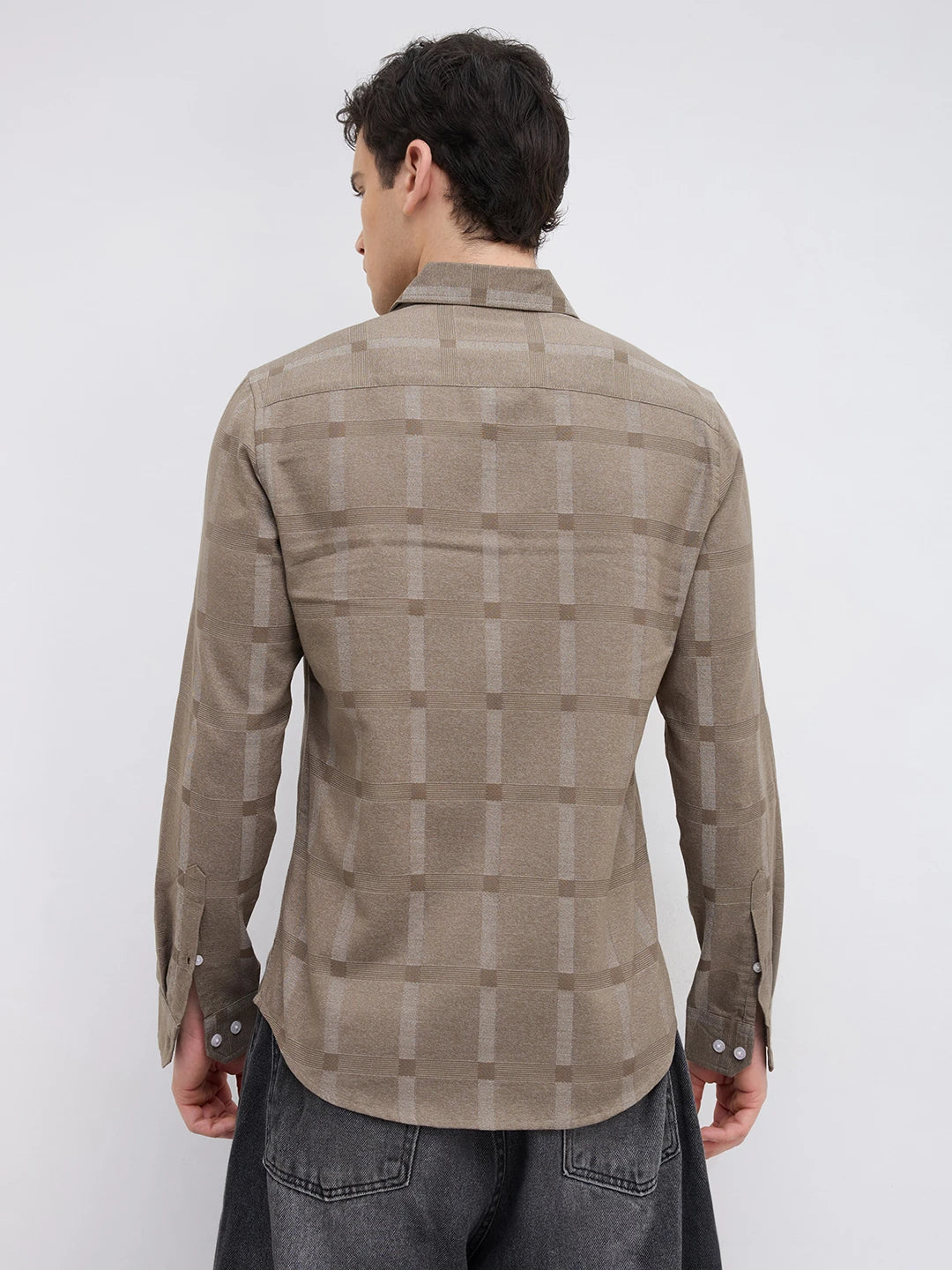 Distinctive Forest Olive Checks Shirt