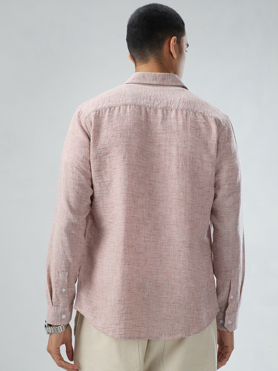 Warm Camel Brown Textured Shirt