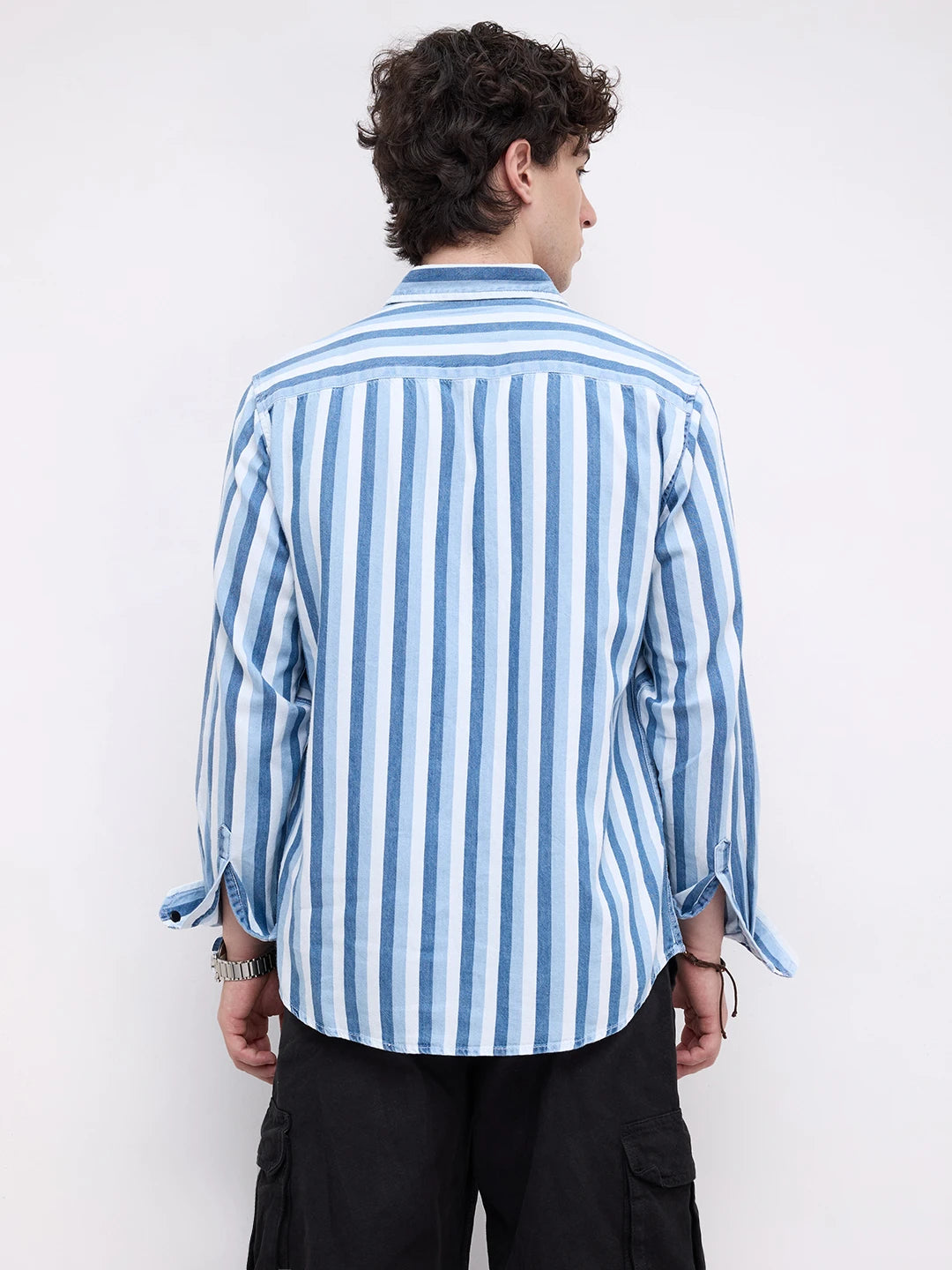Denim Elegance Regency Stripe Shirt