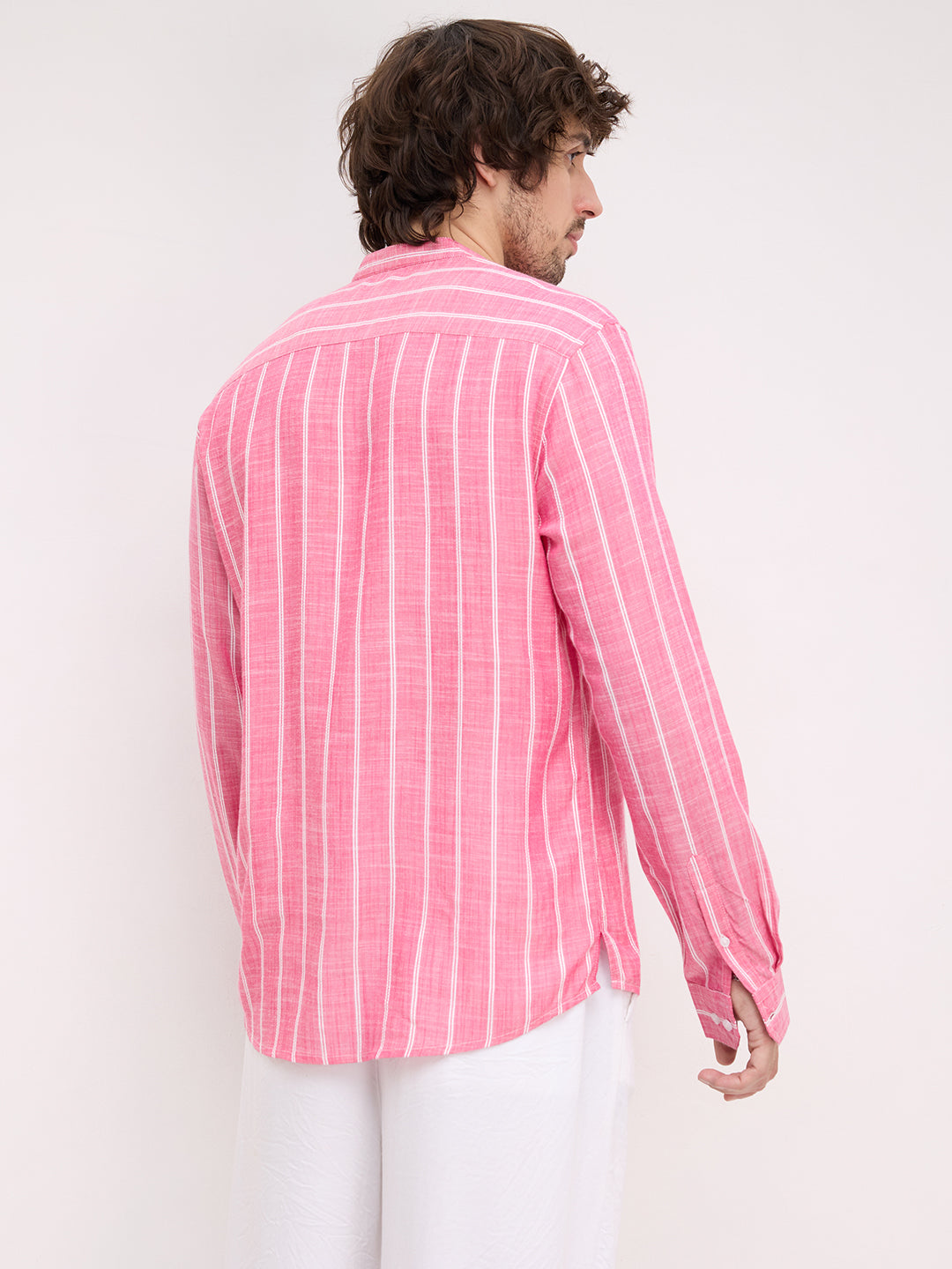 Romantic Rose Pink Striped Kurta