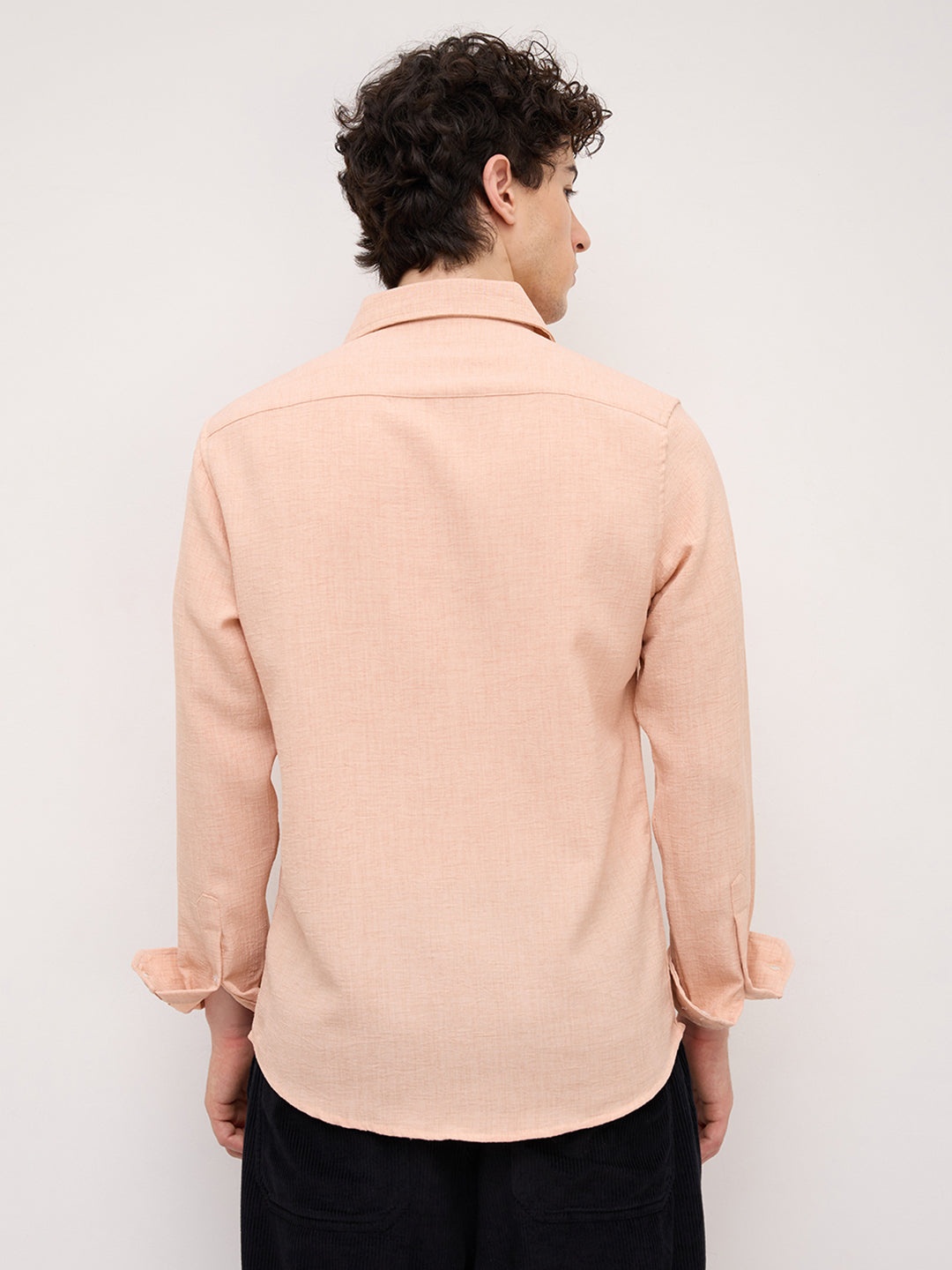 Classic Solid Peach Everyday Shirt