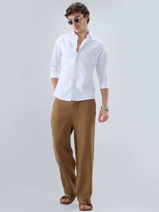 Luxe Snow White Oxford Shirt