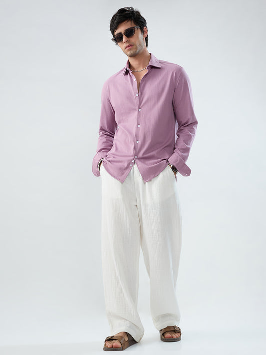 Elegant Turkish Rose Pink Knitted Shirt