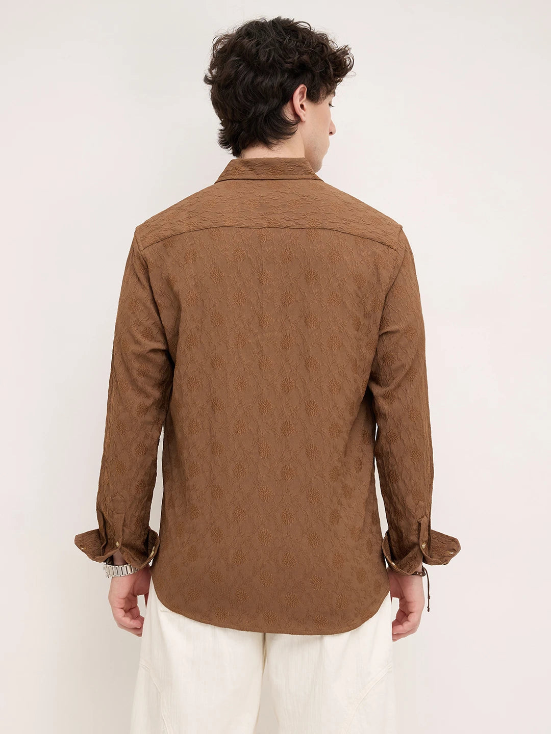 Sunsoil Floral Embossed Shirt