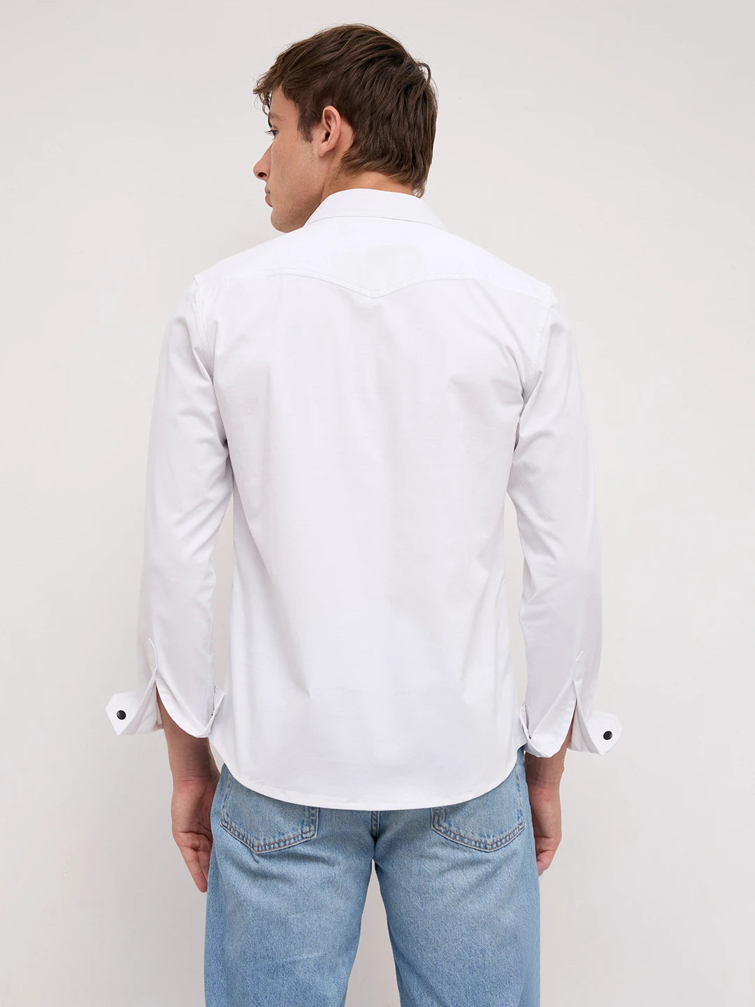 Snow White Twin Pocket Overshirt