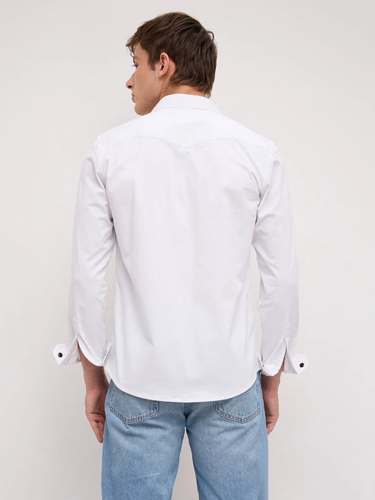 Snow White Twin Pocket Overshirt