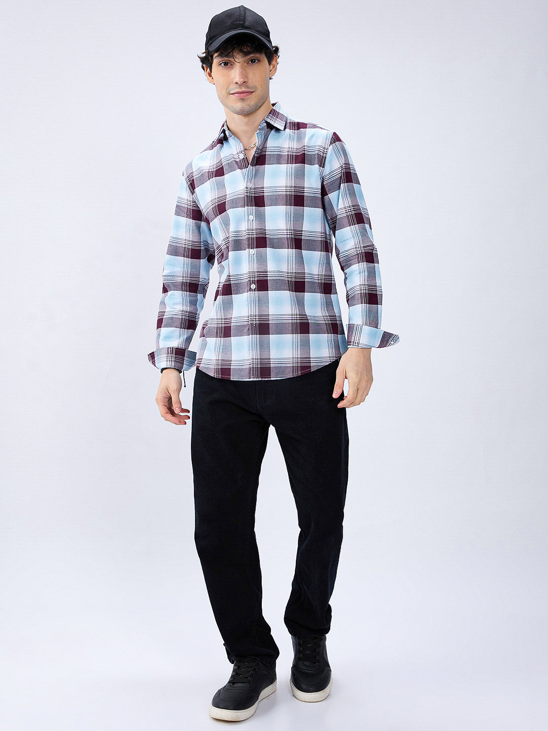 Premium Cotton Arcticwine Retrogrid Everyday Shirt