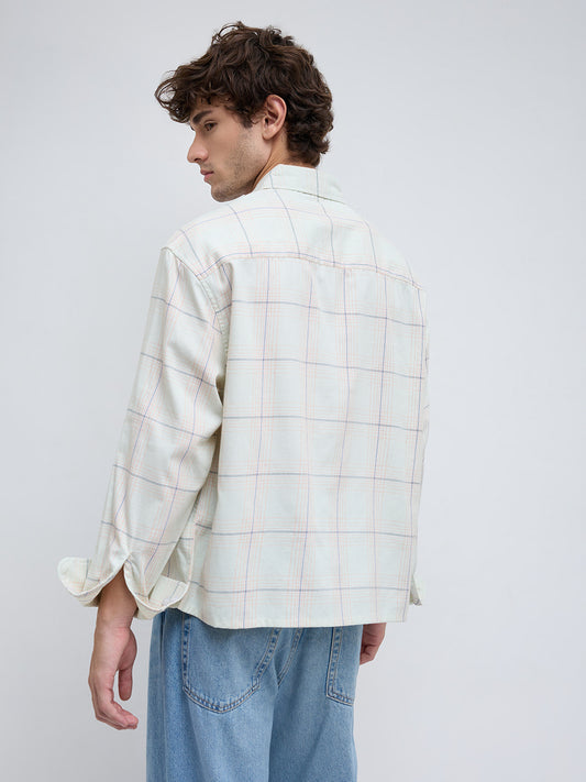 Pista Pop Tartan Boxy Fit Crop Shirt