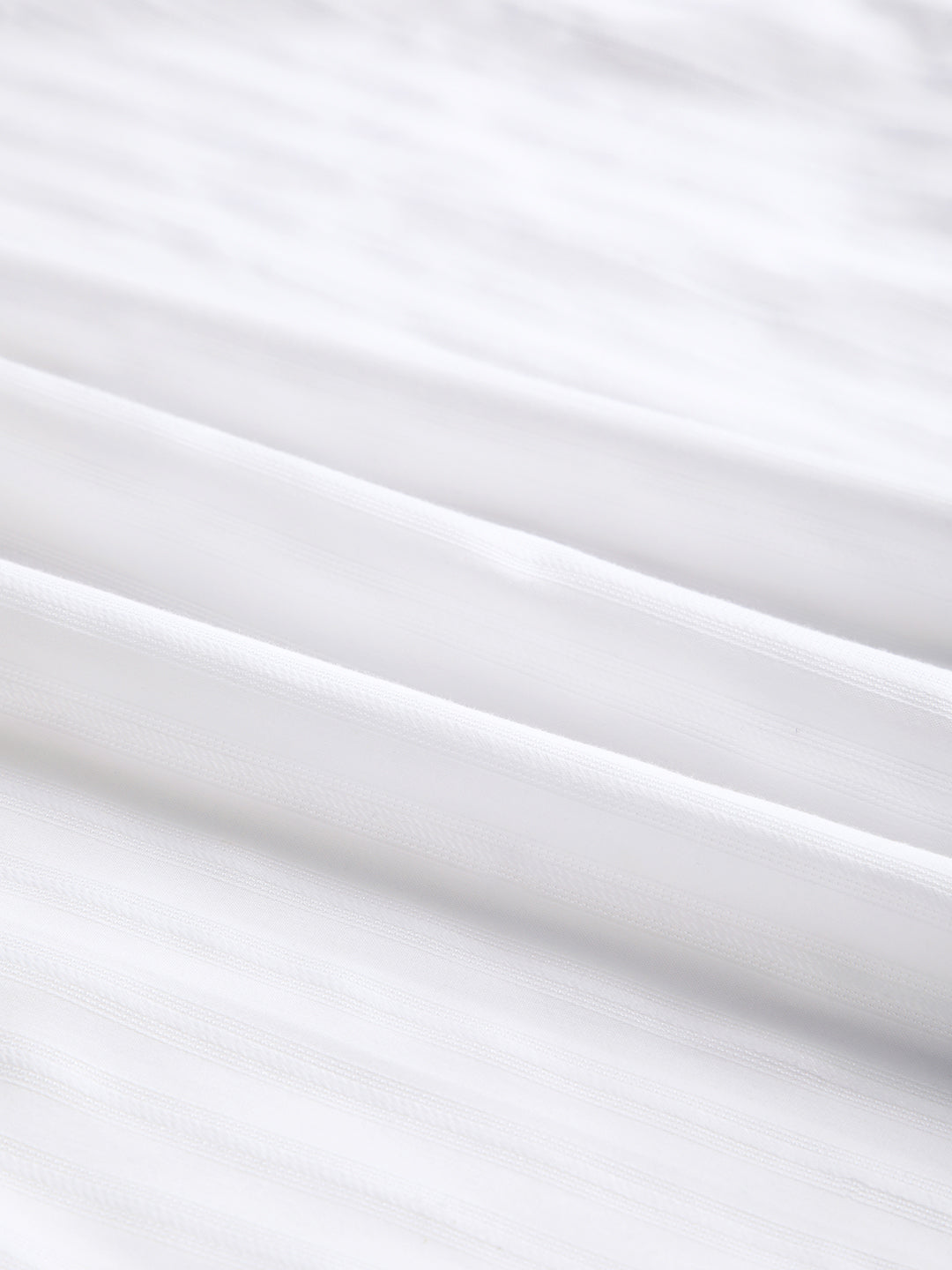 Luminous Pearl White Striped Kurta